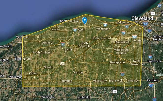 Titan Shower Door Co. - Location Map